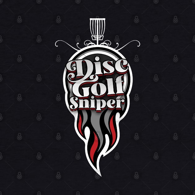 Disc Golf Sniper On Fire by CTShirts